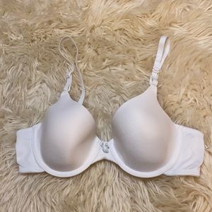 Maidenform white Everyday Demi underwire convertible t-shirt bra with bow 36B